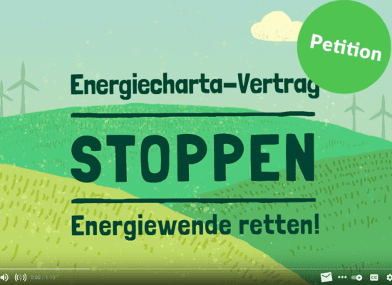 Energiecharta-Vertrag stoppen – Energiewende retten!
