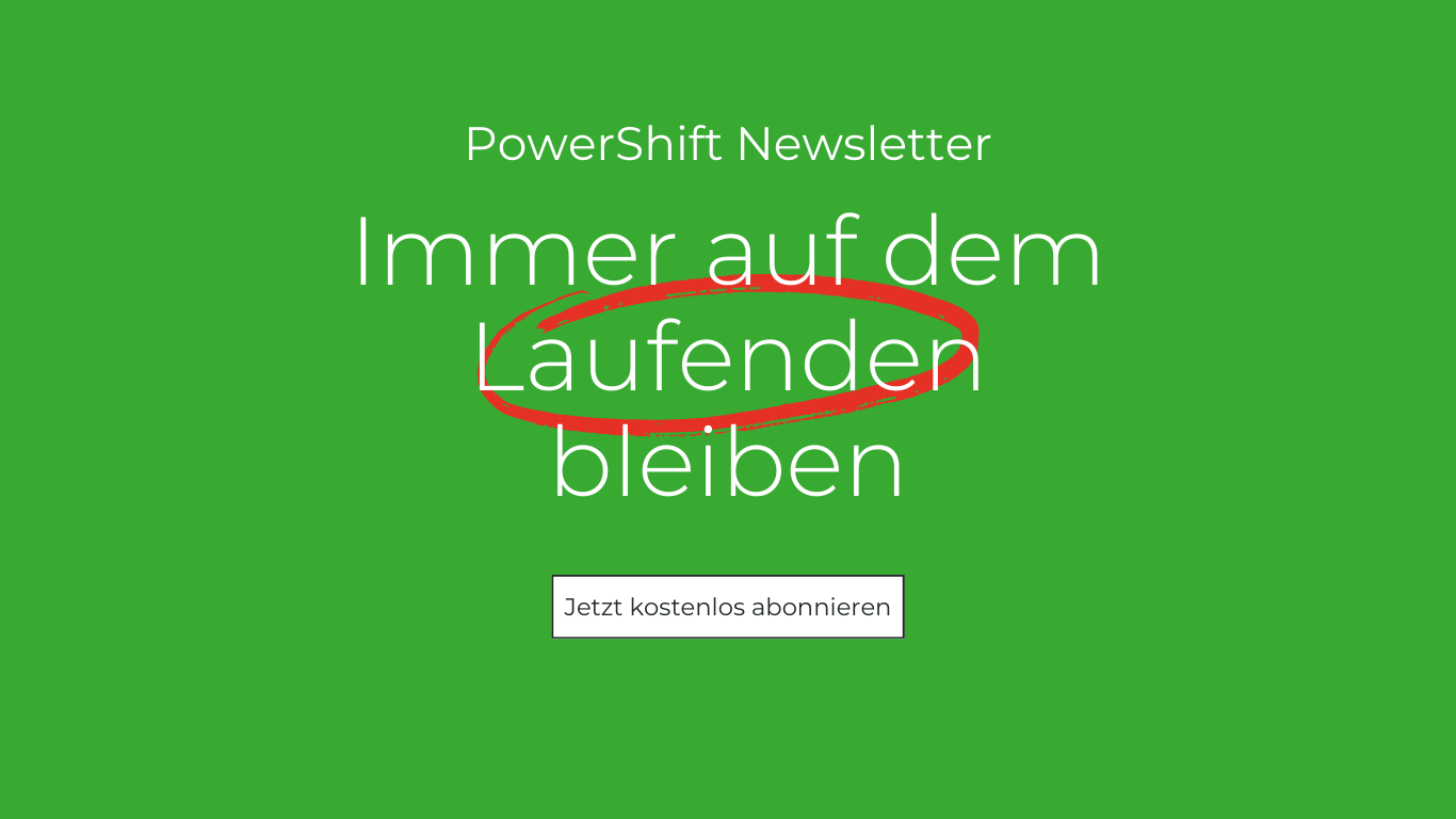 Werbung Newsletter PowerShift Anmeldung